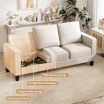 VICTONE L-shaped Sofa with Removable Ottoman