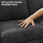 78'' Grey Convertible Sectional Sofa with Storage Ottoman