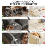 Oversized Cloud Sectional Sofa with Ottoman