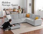 Oversized U-Shaped Sectional Sofa with Storage