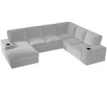 Oversized U-Shaped Sectional Sofa with Storage