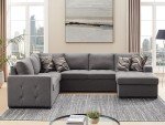 U-Shaped Sleeper Sofa Bed with Storage Chaise