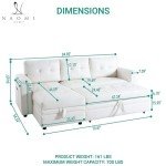 Lily Sectional Sleeper Sofa with USB Ports