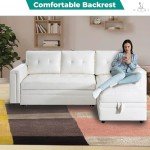 Lily Sectional Sleeper Sofa with USB Ports