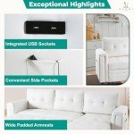 Lily Sectional Sleeper Sofa with USB Ports