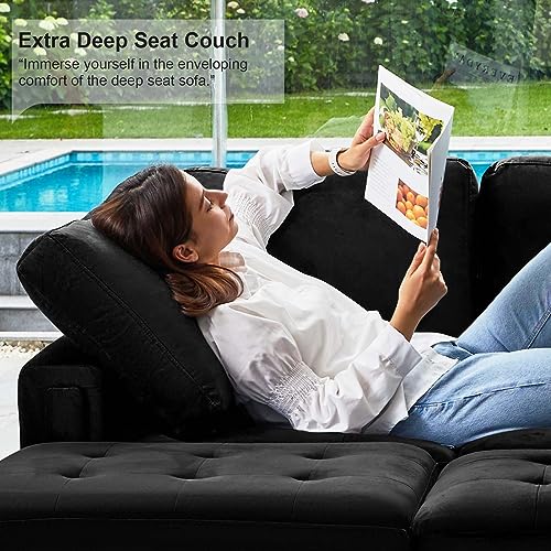 Belffin Oversized Velvet U-Shaped Sectional Sofa Set