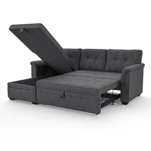 LOVMOR 84-inch L-Shaped Sectional Sleeper Sofa