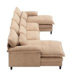 Eafurn U-Shaped Modular 6-Seater Sofa Set