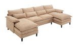 Eafurn U-Shaped Modular 6-Seater Sofa Set