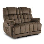 MCombo Dual Recliner Loveseat with Heat & Massage