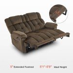 MCombo Dual Recliner Loveseat with Heat & Massage
