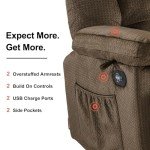 MCombo Dual Recliner Loveseat with Heat & Massage