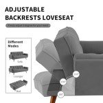 Modern Dark Gray Convertible Futon Sofa Bed