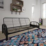 DHP Aiden Black Metal Futon Frame