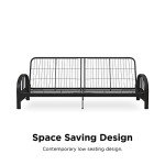 DHP Aiden Black Metal Futon Frame
