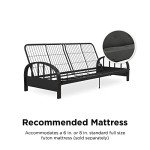 DHP Aiden Black Metal Futon Frame