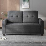 PUREMIND 2-in-1 Loveseat Futon Sofa
