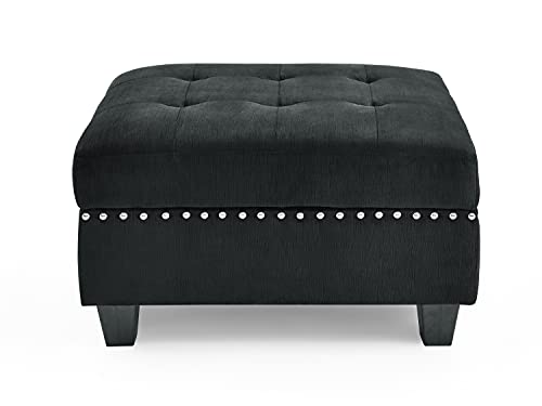 Modular Velvet U-Shaped Sofa Set with Storage