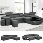 Modern 104" L-Shaped Sectional Sofa with Storage