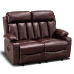 MCombo Power Reclining Loveseat with Heat, Massage & Cup Holders