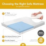 Cool Gel Memory Foam Mattress for Sofa Beds