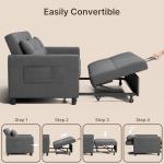 Gizoon 3-in-1 Convertible Sleeper Sofa Couch