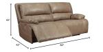 Ashley Ricmen 2-Seat Power Reclining Sofa - Light Brown