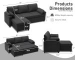 2-in-1 Sofa Bed with Storage and USB