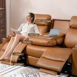 3-Seat Power Reclining Sofa with USB Ports
