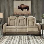 Ashley Next-Gen DuraPella Power Reclining Sofa - Sand