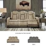 Ashley Next-Gen DuraPella Power Reclining Sofa - Sand