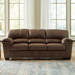 Brown Faux Leather Full Sofa Sleeper by Ashley
