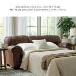 Brown Faux Leather Full Sofa Sleeper by Ashley