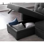 Contemporary Reversible Sleeper Sofa with Storage Chaise