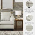Ashley Genua White Sofa - 88" W, 38" D