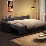 Yaheetech Dark Gray L-Shaped Sectional Sofa