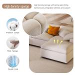Beige Oversized Modular Sectional Sofa with Chaise