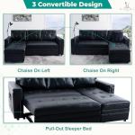 Lily Sectional Sleeper Sofa with USB Ports