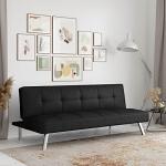 Serta Convertible Futon Sofa with Chrome Legs