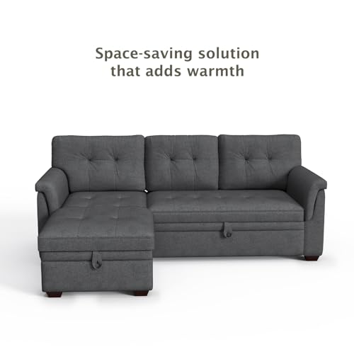 LOVMOR 84-inch L-Shaped Sectional Sleeper Sofa