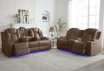 Power Recliner Sofa Set with Bass Speaker