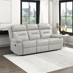Light Grey Lexicon Recliner Sofa for Living Room