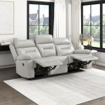 Light Grey Lexicon Recliner Sofa for Living Room