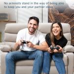 Beige Reclining Loveseat Sofa with Side Pockets