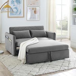 Modern 3-in-1 Sleeper Sofa with USB Port