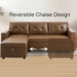 Naomi Home Sleeper Sectional Sofa with Chaise