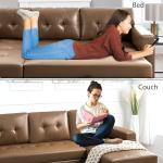 Naomi Home Sleeper Sectional Sofa with Chaise