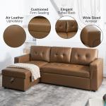 Naomi Home Sleeper Sectional Sofa with Chaise