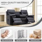 Consofa 3-Seater Reclining Sofa with Cup Holders