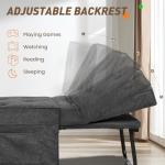 Versatile 4-in-1 Convertible Sofa Bed in Gray